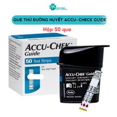 (Chính hãng) Hộp 25, 50 que thử đường huyết ACCU-CHEK® Guide date 2027