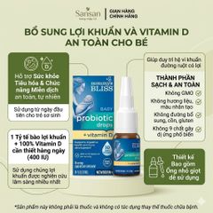 TPBVSK Mommy's Bliss Baby Probiotics Drops với Vitamin D men vi sinh cho bé 10ml - Nội địa Mỹ