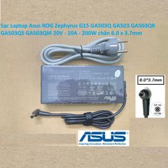 Sạc Laptop Asus ROG Zephyrus G15 GA503Q GA503 GA503QR GA503QS GA503QM 20V - 10A - 200W chân 6.0 x 3.7mm 385237