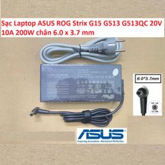 Sạc Laptop ASUS ROG Strix G15 G513 G513QC 20V 10A 200W chân 6.0 x 3.7 mm