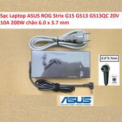 Sạc Laptop ASUS ROG Strix G15 G513 G513QC 20V 10A 200W chân 6.0 x 3.7 mm