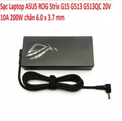 Sạc Laptop ASUS ROG Strix G15 G513 G513QC 20V 10A 200W chân 6.0 x 3.7 mm 387165