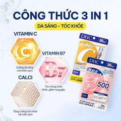 Combo DHC Biotin & Vitamin C 60 Viên 657300