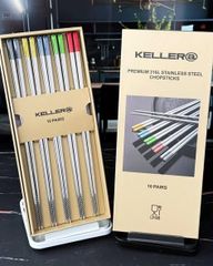  SET 10 ĐÔI ĐŨA INOX CAO CẤP KELLER@ - ĐẲNG CẤP NHÀ HÀNG TẠI GIA