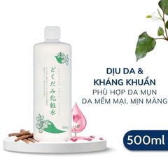 Nước Hoa Hồng Diếp Cá Chinoshio Dokudami 500ml Nhật Bản | Toner Dịu Nhẹ