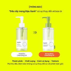 (200ml) Dầu Tẩy Trang BEPLAIN Mung Bean Cleansing Oil Chính Hãng