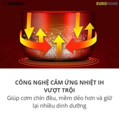 Nồi Cơm Điện Áp Suất Cao Tần Zojirushi 0.5 Lít, Bảo Hành 3 Năm Chính Hãng - NP-RLQ05-TD