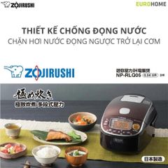 Nồi Cơm Điện Áp Suất Cao Tần Zojirushi 0.5 Lít, Bảo Hành 3 Năm Chính Hãng - NP-RLQ05-TD