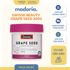  [modoria.] Viên Uống Tinh Chất Hạt Nho Swisse Beauty Grape Seed 14,250mg 300 viên Úc
