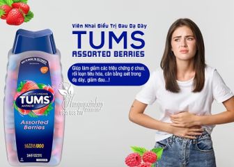 Viên Nhai Tums Antacid 265 viên - Giảm ợ nóng, ợ chua trung hoà acid, Hỗ trợ tiêu hoá