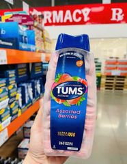 Viên Nhai Tums Antacid 265 viên - Giảm ợ nóng, ợ chua trung hoà acid, Hỗ trợ tiêu hoá