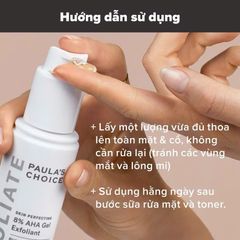 Gel loại bỏ tế bào chết làm sáng và mịn da Paula's Choice Skin Perfecting 8% AHA Gel Exfoliant 100ml ( Tặng 1 tuýp sửa rửa mặt Larocheposay)