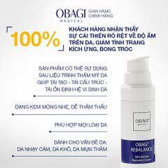 Kem Dưỡng Phục Hồi Da Obagi Rebalance - Kem Dưỡng Ẩm Giảm Kích Ứng, Tăng Cường Hàng Rào Bảo Vệ Da, 48G ( Tặng 1 gel rửa mặt 50ml)