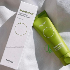 (Cao cấp) Sữa Rửa Mặt Đậu Xanh Cân Bằng Độ PH Beplain Mung Bean PH-Balanced Cleansing Foam 80ml Chính hãng