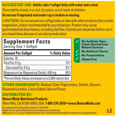 Viên uống Magnesium Extra Strength Nature Made 180 viên của Mỹ 657619