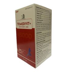 Trimedivit Bổ sung vitamin nhóm B (B1, B6, B12) cho cơ thể, giảm chứng kém ăn, mất ngủ, suy nhược thần kinh - Lọ 200 vên