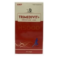 Trimedivit Bổ sung vitamin nhóm B (B1, B6, B12) cho cơ thể, giảm chứng kém ăn, mất ngủ, suy nhược thần kinh - Lọ 200 vên