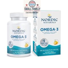 Nordic Naturals Omega-3 – Dầu Cá Hỗ Trợ Tim Mạch, Não Bộ & Thị Lực