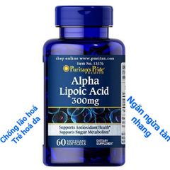 Viên uống Alpha Lipoic Acid Puritan’s Pride – Hỗ trợ chống lão hóa, làm sáng da, giảm nám