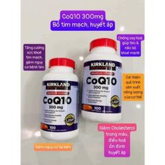 (Chính hãng) Viên uống CoQ10 300mg Kirkland 💯 viên