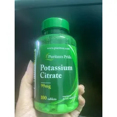 Viên uống bổ sung Kali Potassium citrate 99mg Puritans pride