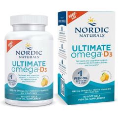 Viên uống Nordic Naturals Ultimate Omega-D3 1280mg – 1000IU Vitamin D3