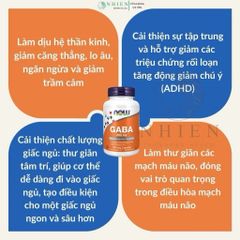 Viên uống giảm căng thẳng GABA Now hỗ trợ hệ thần kinh, cải thiện tâm trạng, giấc ngủ