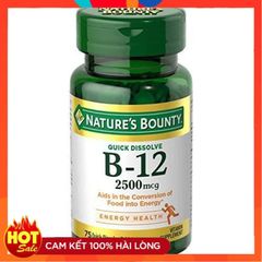 Viên bổ sung vitamin B12 Nature's Bounty2500mcg - Small Family