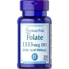 Viên Ngăn Ngừa Thiếu Máu Bổ Sung Folic Acid Puritan’s Pride Folate 666mg 250Viên