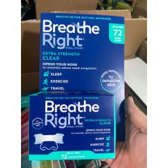 [Hàng Mỹ, Date 2029] Miếng dán mũi giảm nghẹt mũi, giảm ngáy (gáy) khi ngủ Breathe Right - Small Family