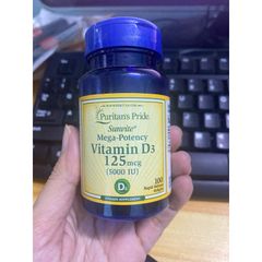 Viên uống bổ sung vitamin D3 100v puritan's Pride