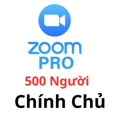 Voucher Nâng cấp chính chủ Zoom pro 500 người