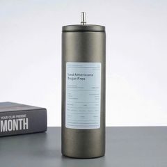 Ly Giữ Nhiệt Inox Nắp Vặn Kèm Ống Hút 600ml
