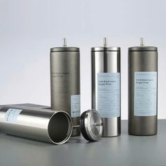 Ly Giữ Nhiệt Inox Nắp Vặn Kèm Ống Hút 600ml