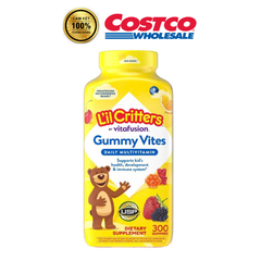 Kẹo Gấu Dẻo Bổ Sung Vitamin L'il Critters Gummy Vites 300 Viên - Hương Vị Trái Cây Ngon Miệng, Giúp Trẻ Dễ Dinh Dưỡng