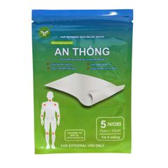 Miếng dán giảm đau An Thống giúp giảm đau cổ, đau mỏi vai gáy, đau lưng (Hộp 100 miếng)