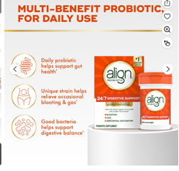 Align Probiotic 24/7 Digestive Support – 56 Capsules