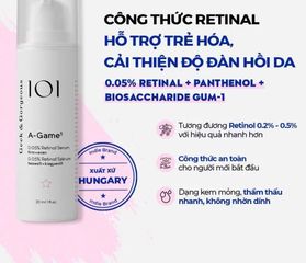 (Châu Âu) Serum  0.05% Tinh Chất Hỗ Trợ Trẻ Hóa, Cải Thiện Độ Đàn Hồi Da Geek & Gorgeous A-Game 5