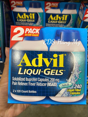 Viên uống giảm đau hạ sốt Advil của Mỹ chính hãng 