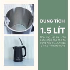 Ấm đun siêu tốc cao cấp Habibullet KHB2486 1,5L