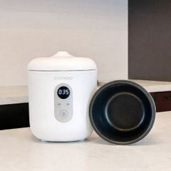 Nồi Cơm Điện Mini Cuckoo CR-0255MW Chính Hãng Hàn Quốc - Dung Tích 0.36L, Tiết Kiệm Điện Cho 1-2 Người, Đa Năng Tiện Lợi