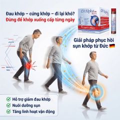 CH Alpha Plus 30 Ống Collagen Peptides Vitamin C Rosehip Hỗ Trợ Bổ Sung Dưỡng Chất Cho Sụn Khớp