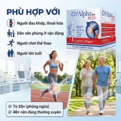 CH Alpha Plus 30 Ống Collagen Peptides Vitamin C Rosehip Hỗ Trợ Bổ Sung Dưỡng Chất Cho Sụn Khớp