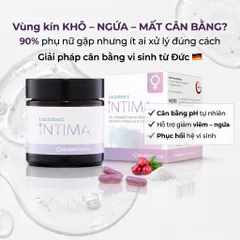 Viên Uống Lợi Khuẩn Phụ Khoa Lactobact Intima Đức Hộp 30 Viên - Hỗ Trợ Cân Bằng pH Hệ Vi Sinh Nữ
