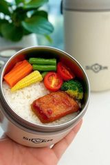 Cặp lồng cơm 3 ngăn Silver Lunch Box Germany