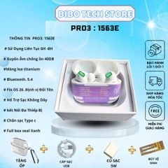 Tai Nghe Bluetooth Hổ Vằn 1563E P.ro3 |40dB – Pin 8H – ENC Gọi Rõ – Tặng Sạc 5W + Ốp + Bút VS | BH 6 Tháng