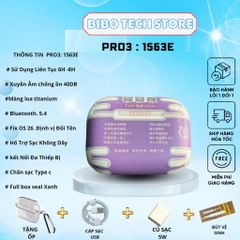 Tai Nghe Bluetooth Hổ Vằn 1563E P.ro3 |40dB – Pin 8H – ENC Gọi Rõ – Tặng Sạc 5W + Ốp + Bút VS | BH 6 Tháng