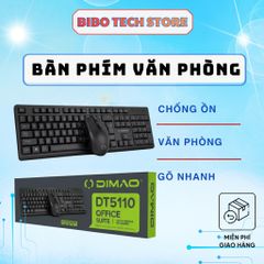 Bộ Bàn Phím Và Chuột Có Dây DT5110  - Combo Văn Phòng Giá Rẻ, Siêu Bền, Bảo Hành 6 Tháng