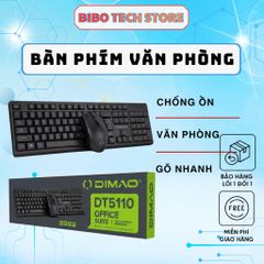Bộ Bàn Phím Và Chuột Có Dây DT5110  - Combo Văn Phòng Giá Rẻ, Siêu Bền, Bảo Hành 6 Tháng