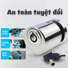 (CHÍNH HÃNG) Khóa phanh đĩa xe máy chống trộm chất liệu thép nguyên khối thiết kế thông minh an toàn tuyệt đối